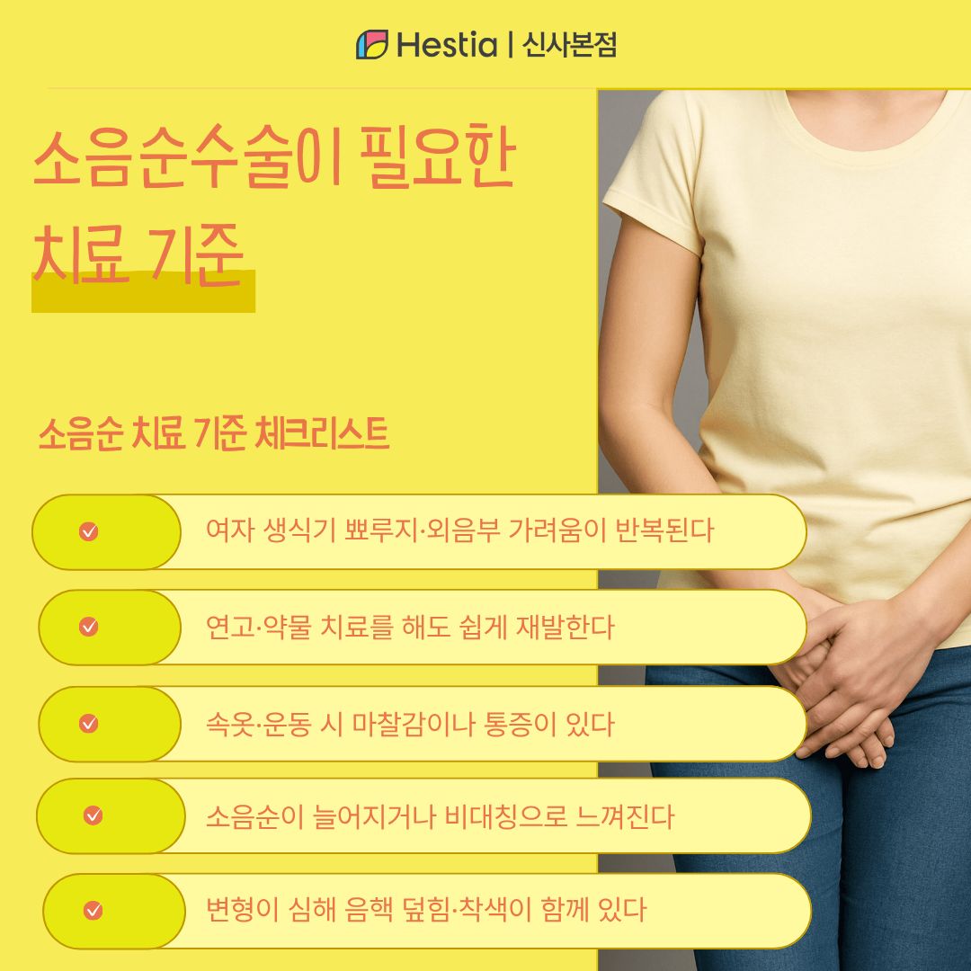 소음순수술이 필요한 치료 기준