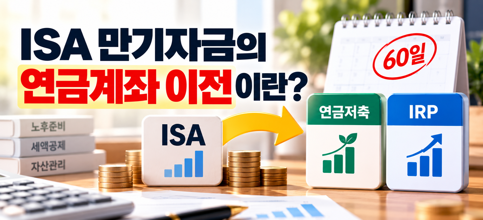 ISA 만기자금 연금저축 IRP 이전