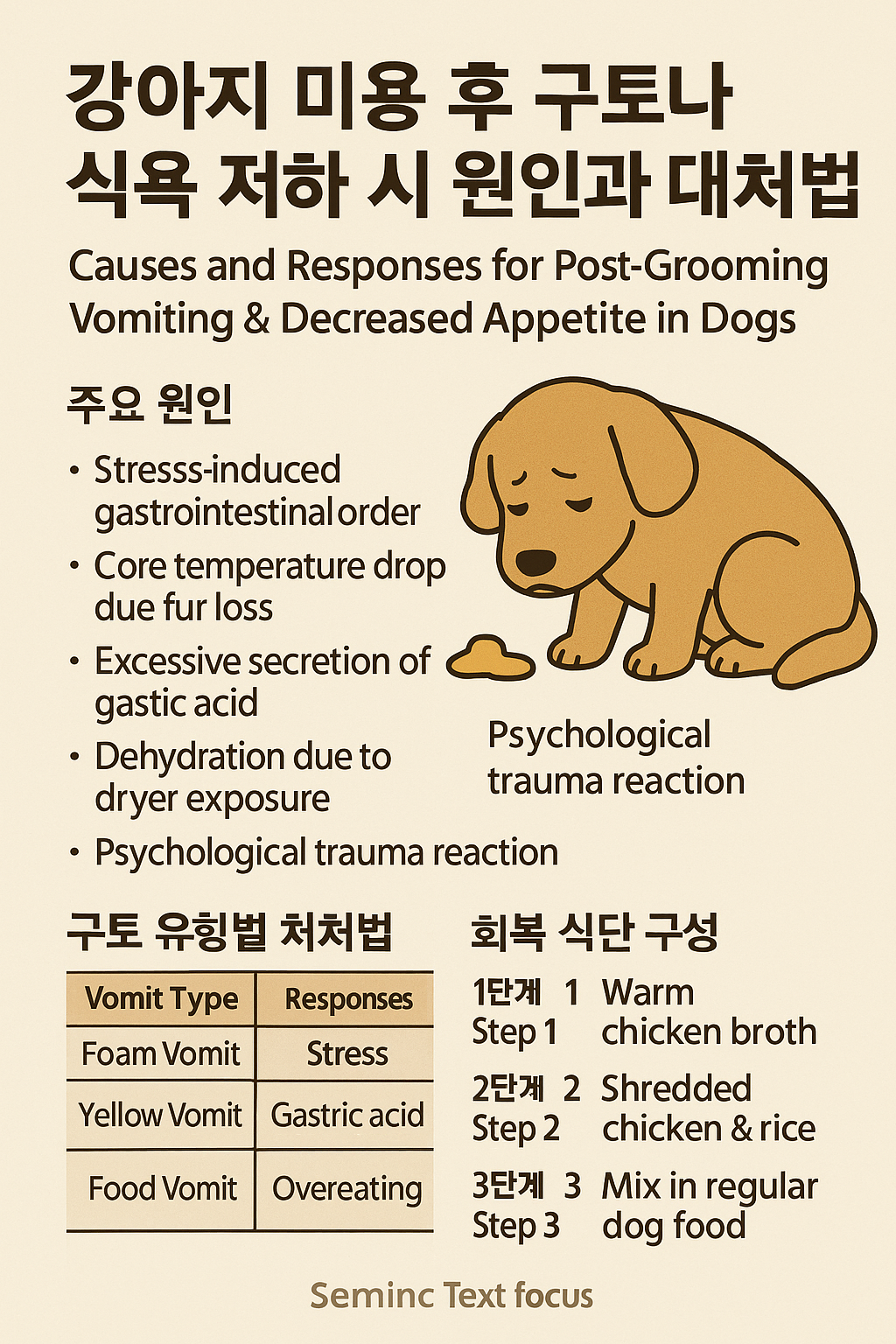 강아지 미용 후 올바른 대처법 사진