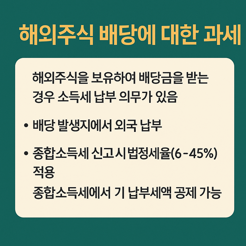 해외 배당 = 이중과세 구조