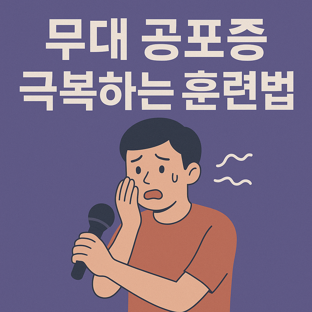 무대 공포증 극복하는 훈련법 사진