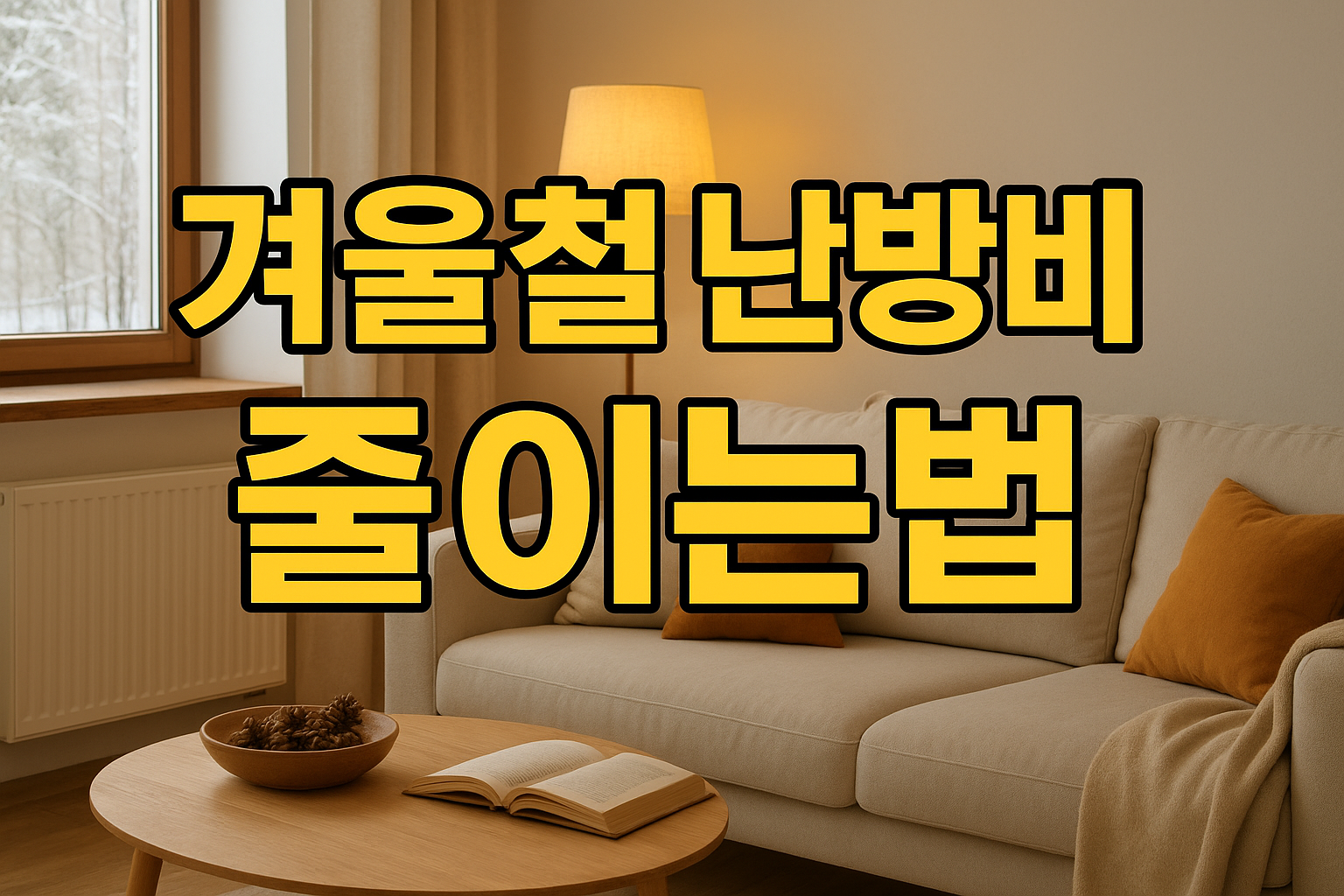 겨울철 난방비 줄이는법