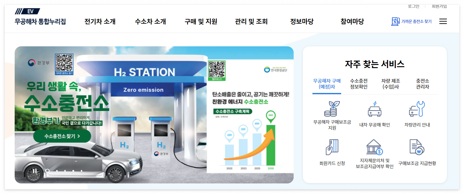 저공해차 통합누리집