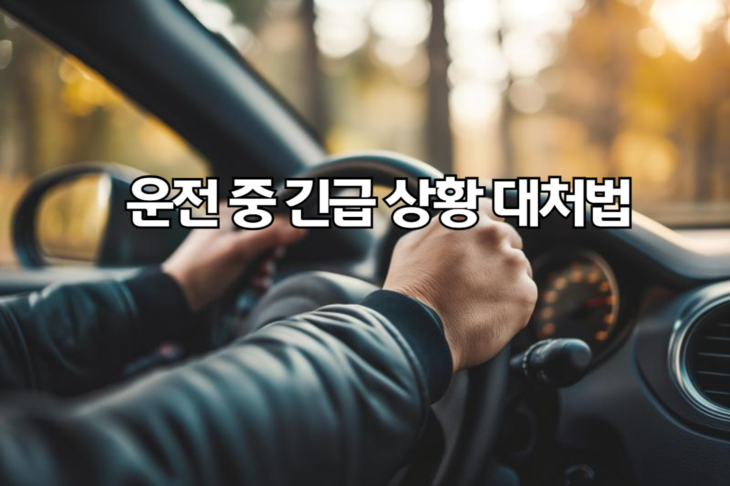 운전 중 긴급 상황 대처법, 침착하게 안전을 지키는 방법