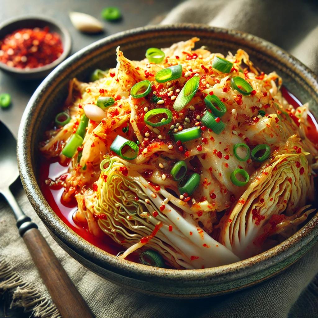 배추 겉절이 대신 양배추 겉절이 했습니다.