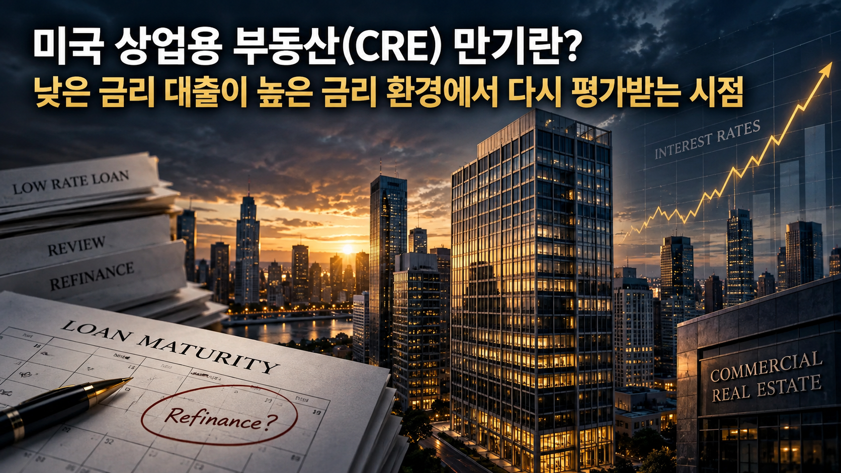 U.S. commercial real estate CRE loan maturity and refinancing risk in a high interest rate environment