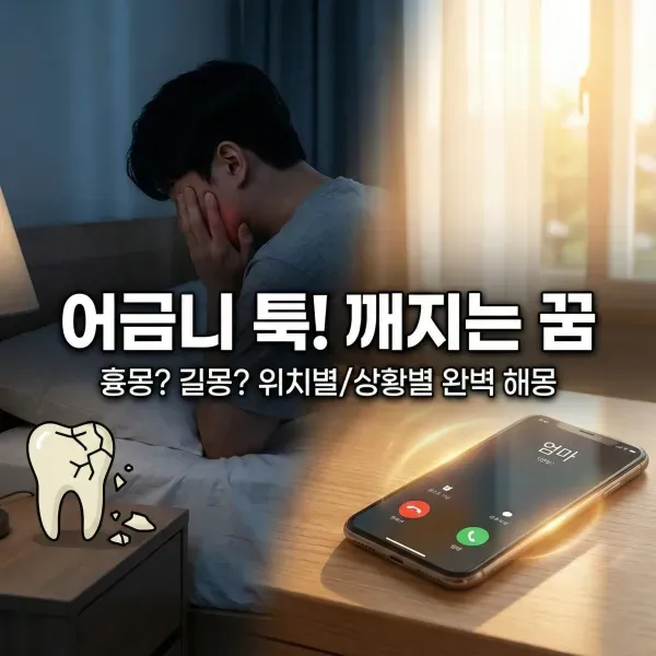 어금니 깨지는 꿈 해몽