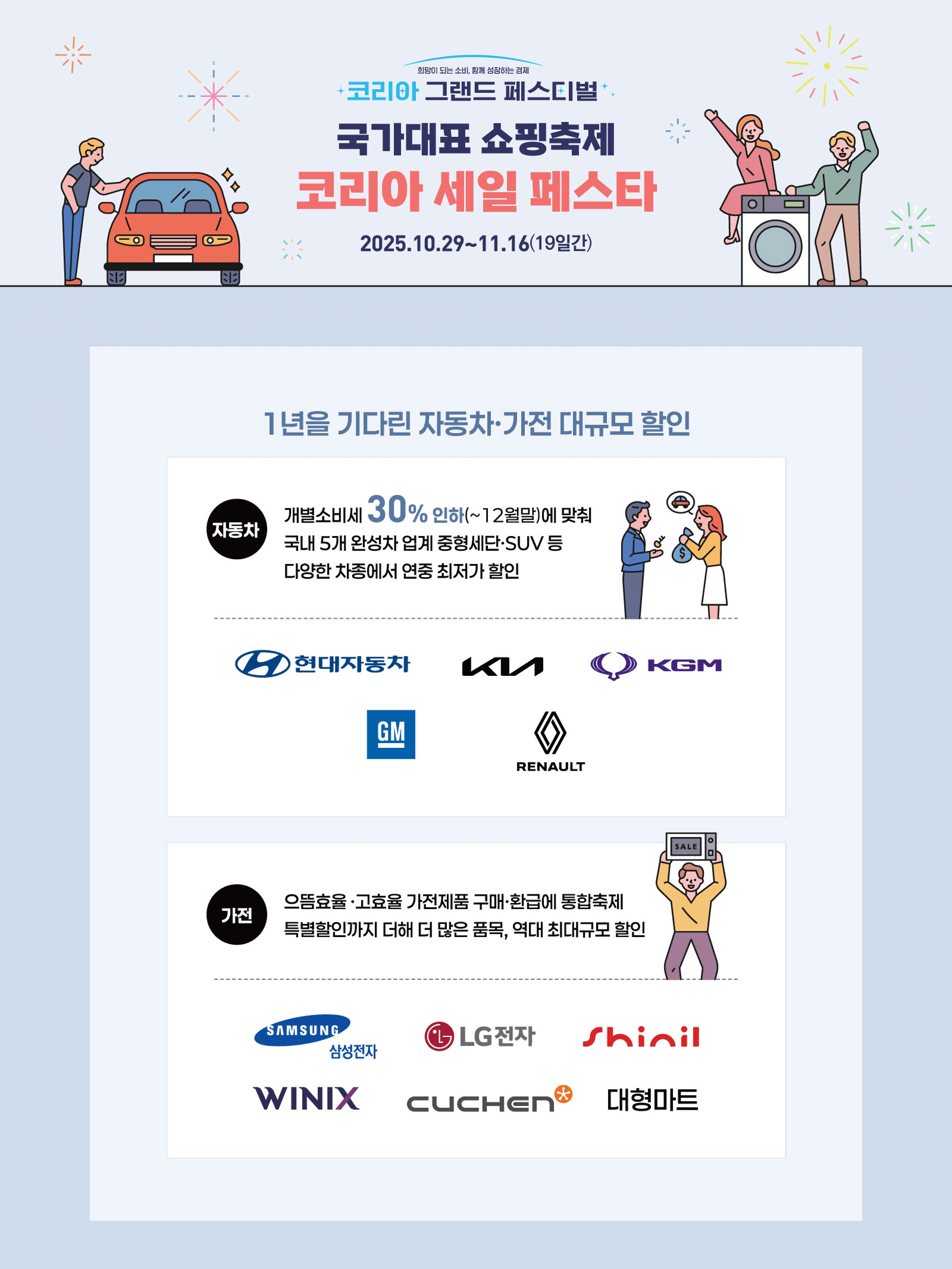 코리아그랜드페스티벌 자동차 가전할인