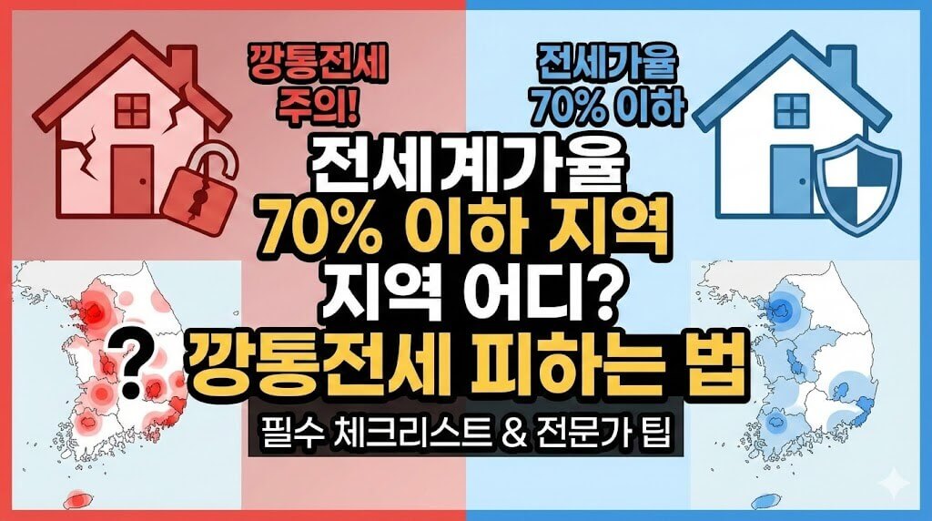 전세계가율 70% 이하 지역 어디? 깡통전세 피하는 법