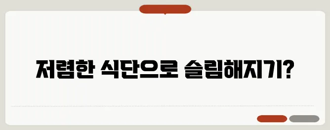 효과적인 다이어트 방법, 가성비까지 고려했어요!