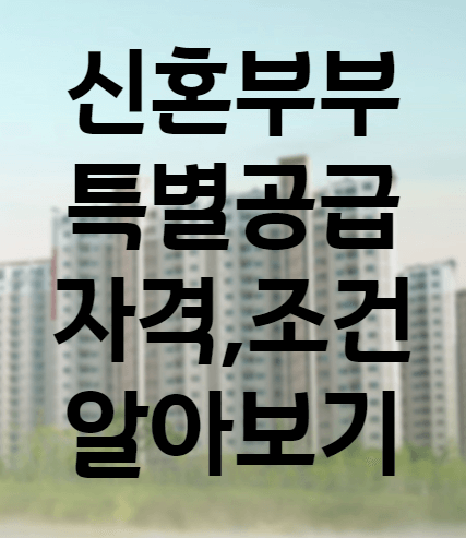 신혼부부특별공급