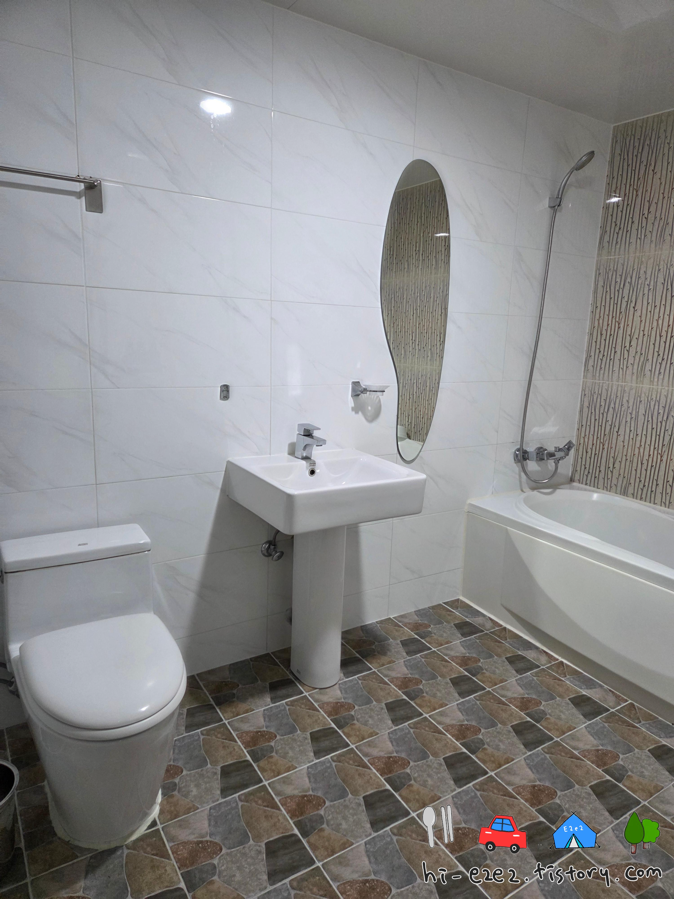 대전 잉카모텔 욕실 전체