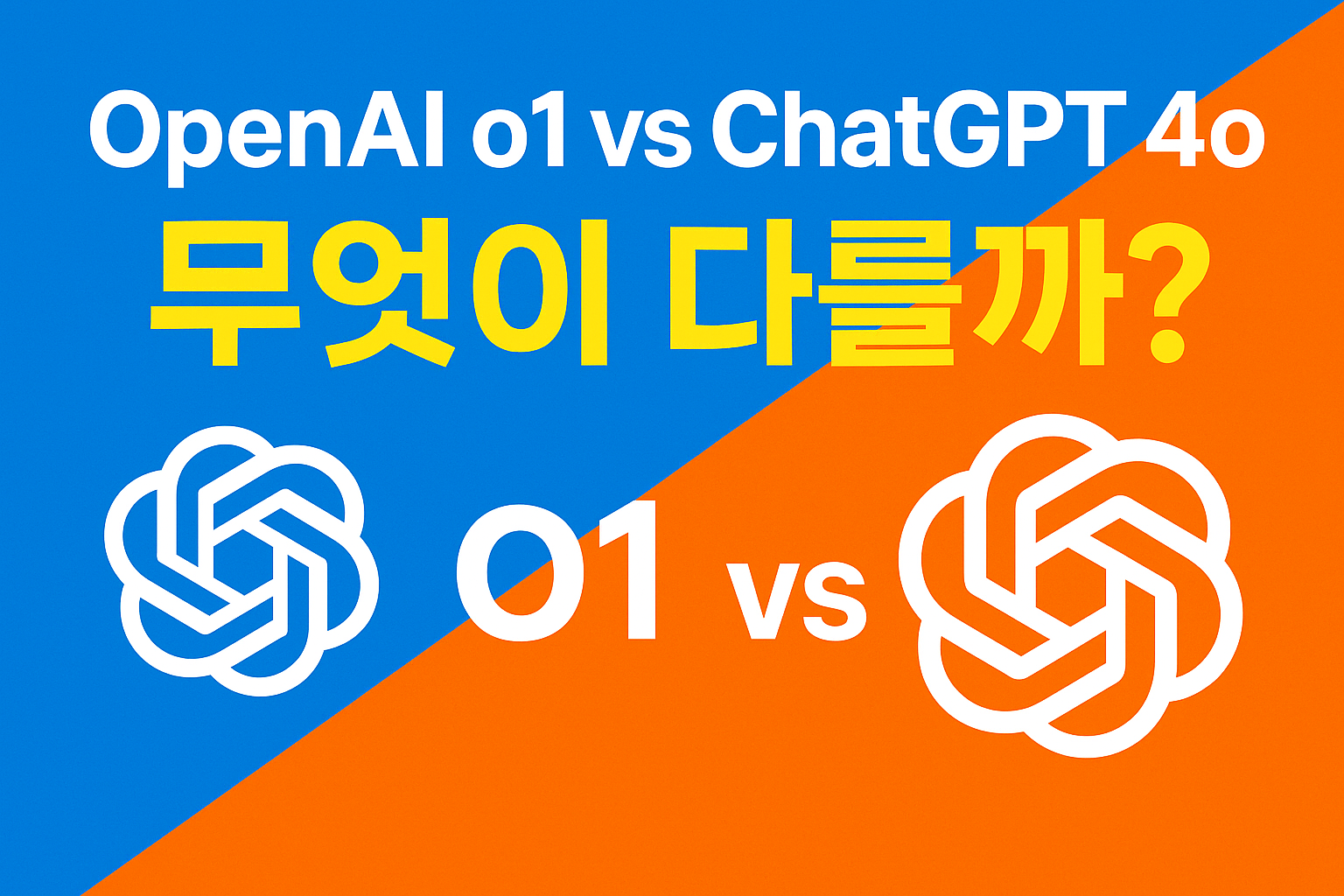 OpenAI o1 vs ChatGPT 4o, 차이점 분석