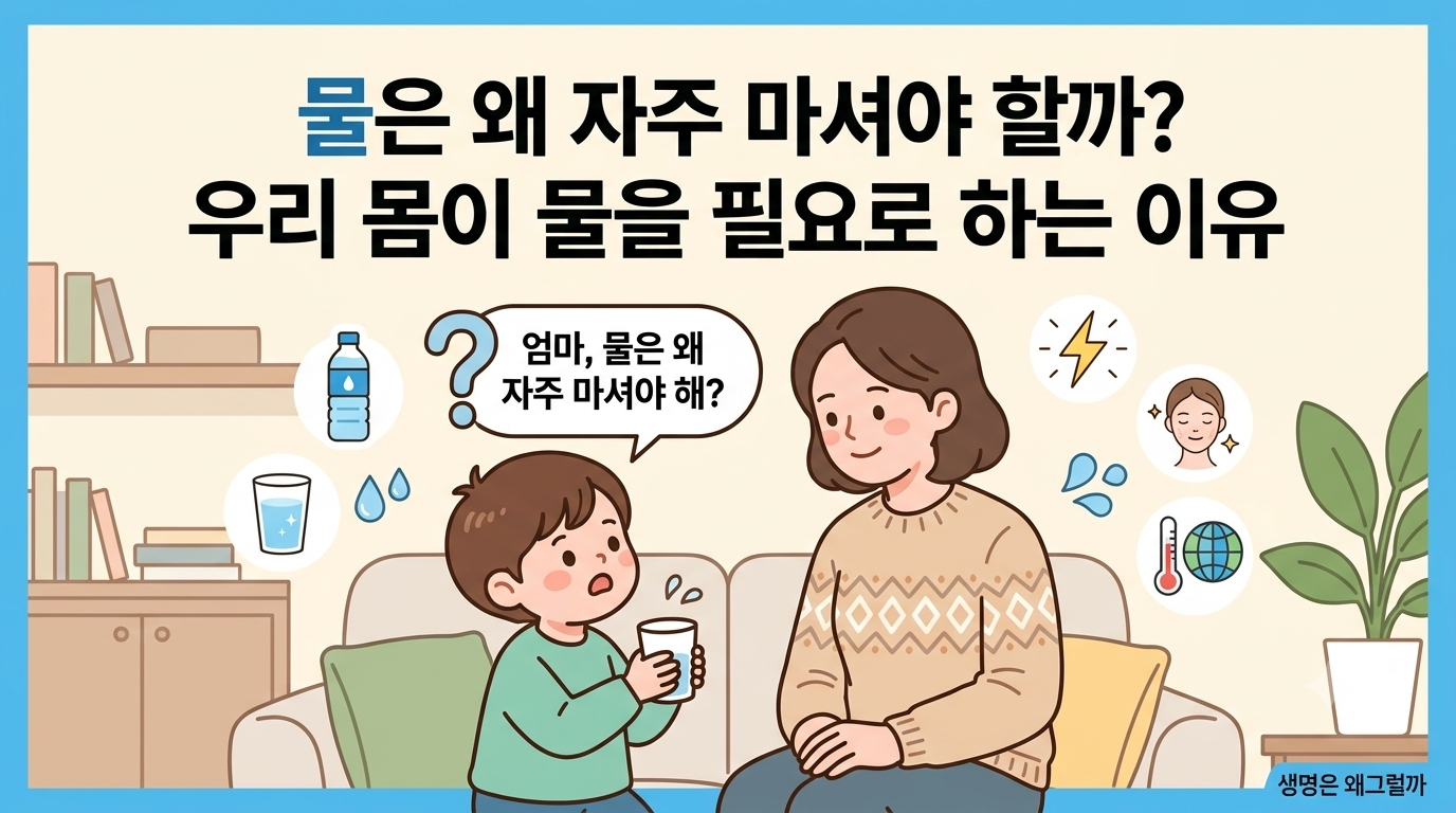 물은 왜 자주 마셔야 할까? 우리 몸이 물을 필요로 하는 이유