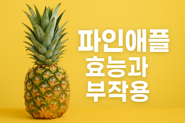 파인애플의 효능과 효과 및 부작용 고르는법 알아보기