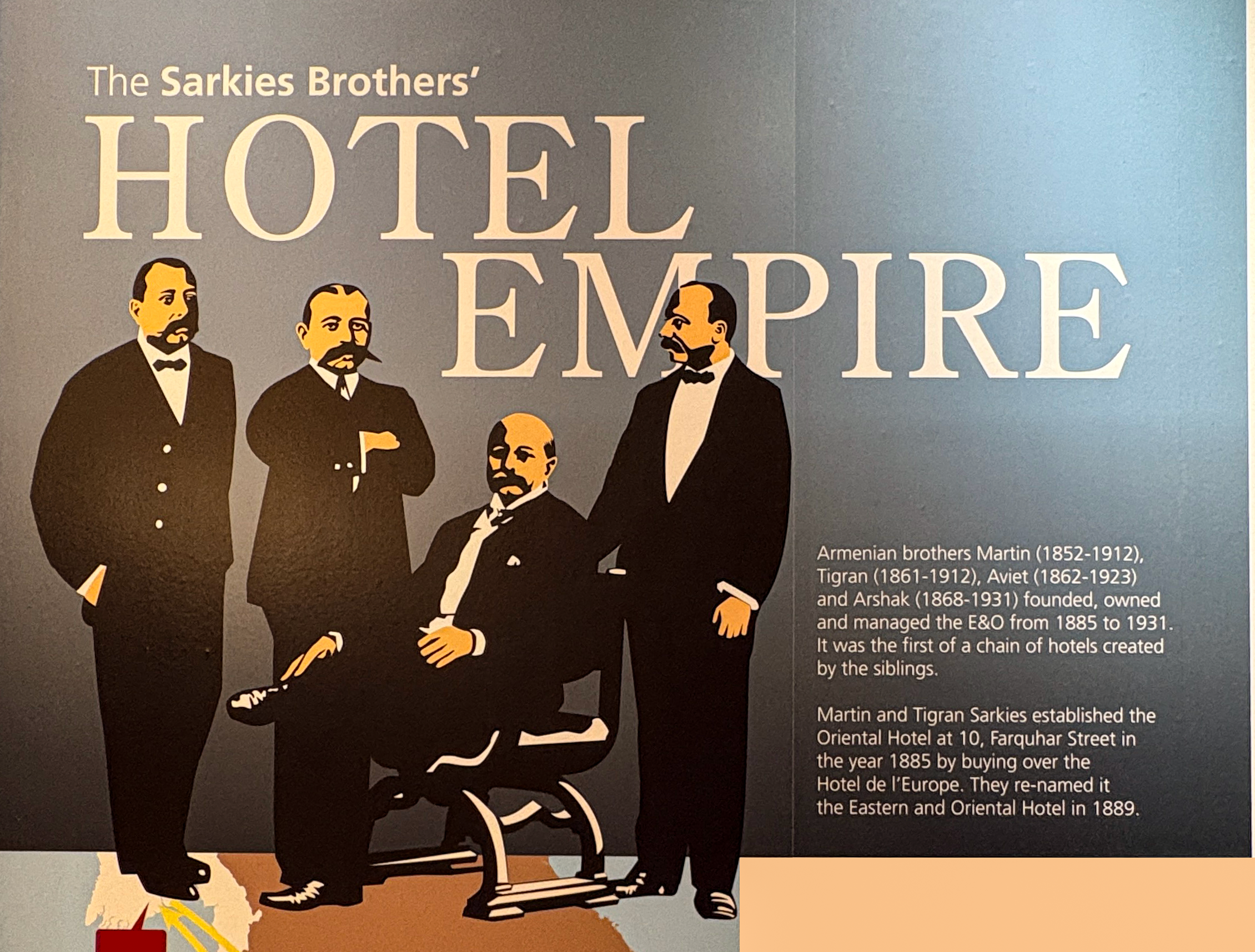 E&amp;O Hotel 설립자인 사키스 형제(Sarkies Brothers)