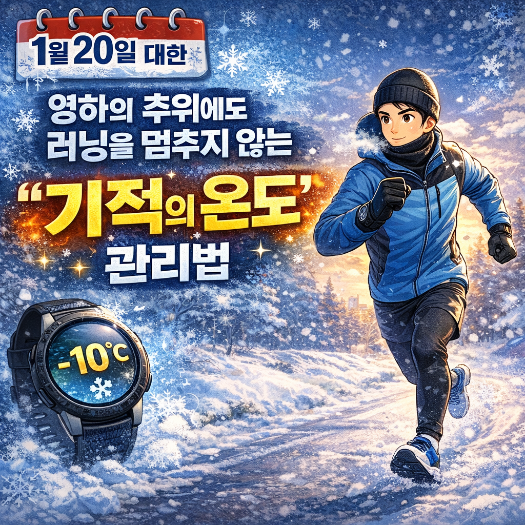1월 20일 대한(大寒), 영하의 추위에도 러닝을 멈추지 않는 '기적의 온도' 관리법
대한, 절기, 겨울러닝, 러닝장비, 체온관리, 겨울운동꿀팁, 오완런, 런린이, 건강관리, 화요일루틴
