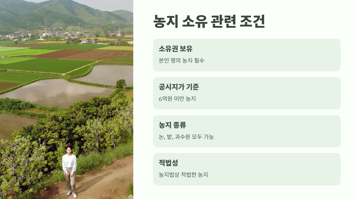 농지연금 가입조건 필독 안내 3