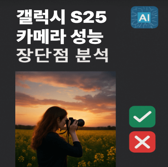갤럭시 S25 카메라 성능 장단점 분석