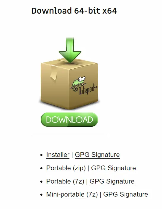 노트패드++ 다운로드