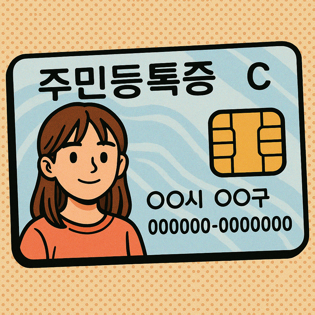 IC 카드형 주민등록증 이미지