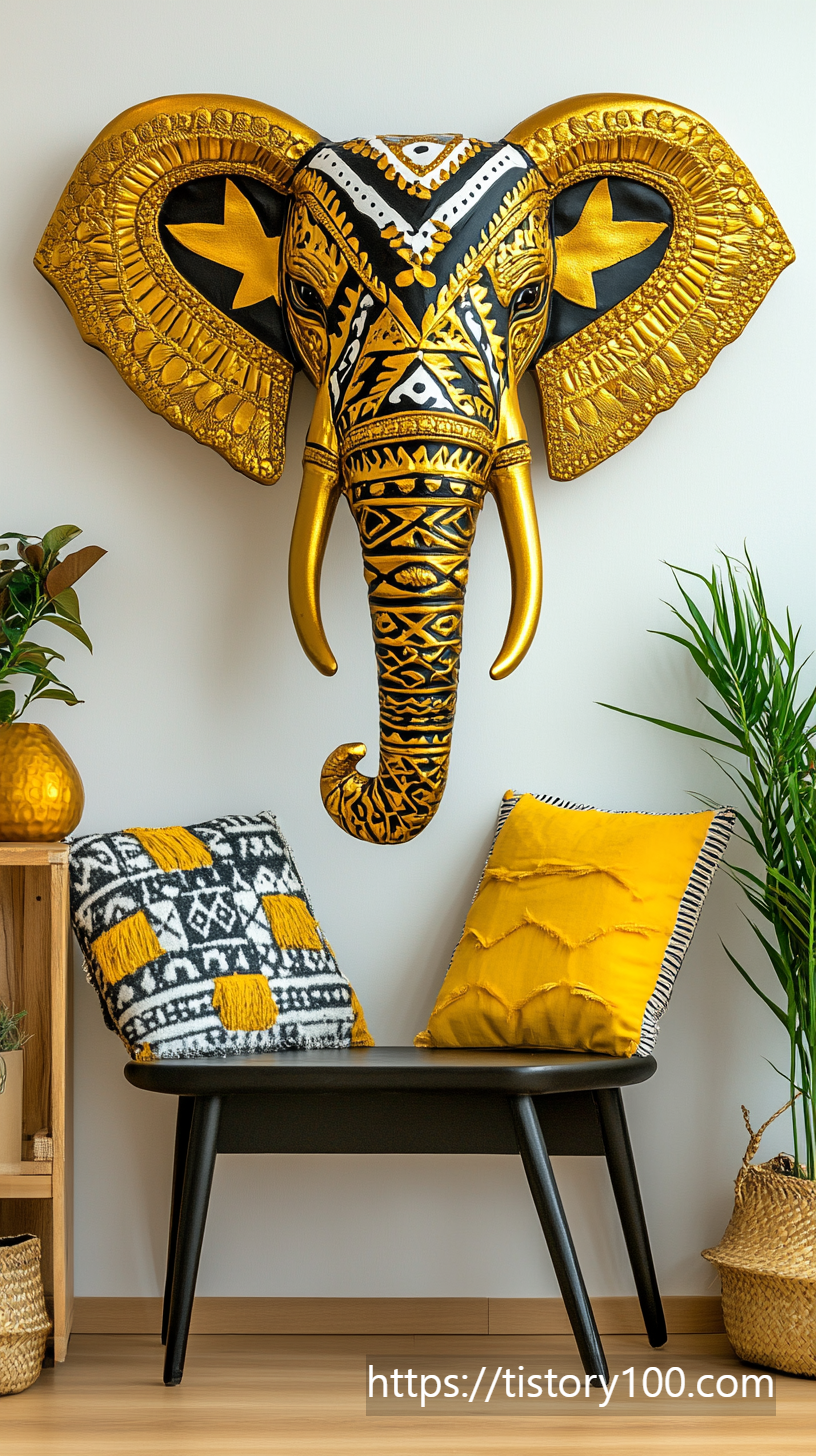 오행과 코끼리: 토의 기운과의 연결 그림 1