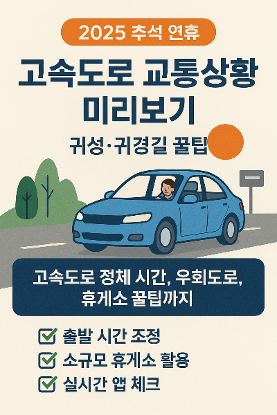 2025-추석-연휴-고속도로-교통상황-미리보기-귀성·귀경길-꿀팁