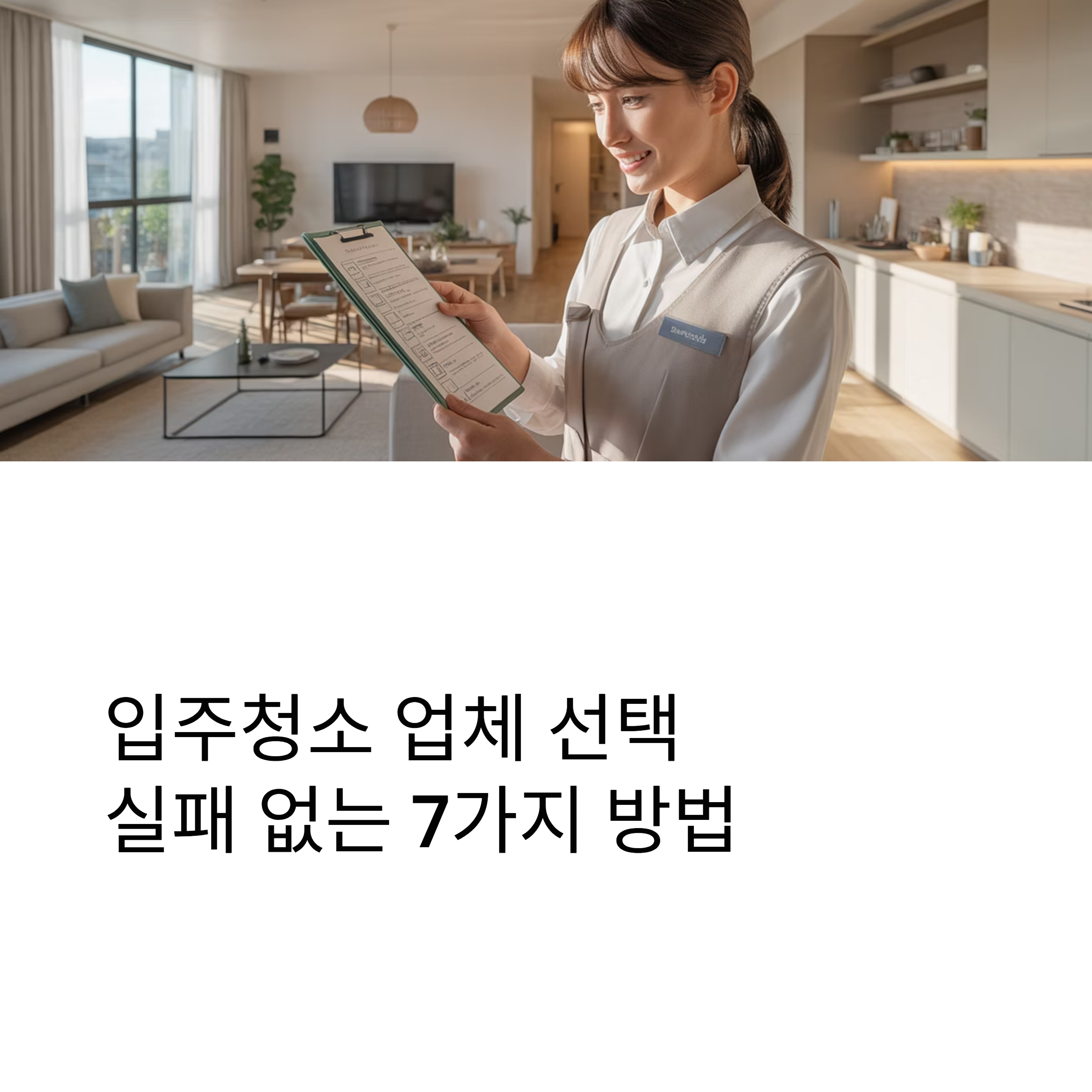 입주청소 업체 선택 대표이미지