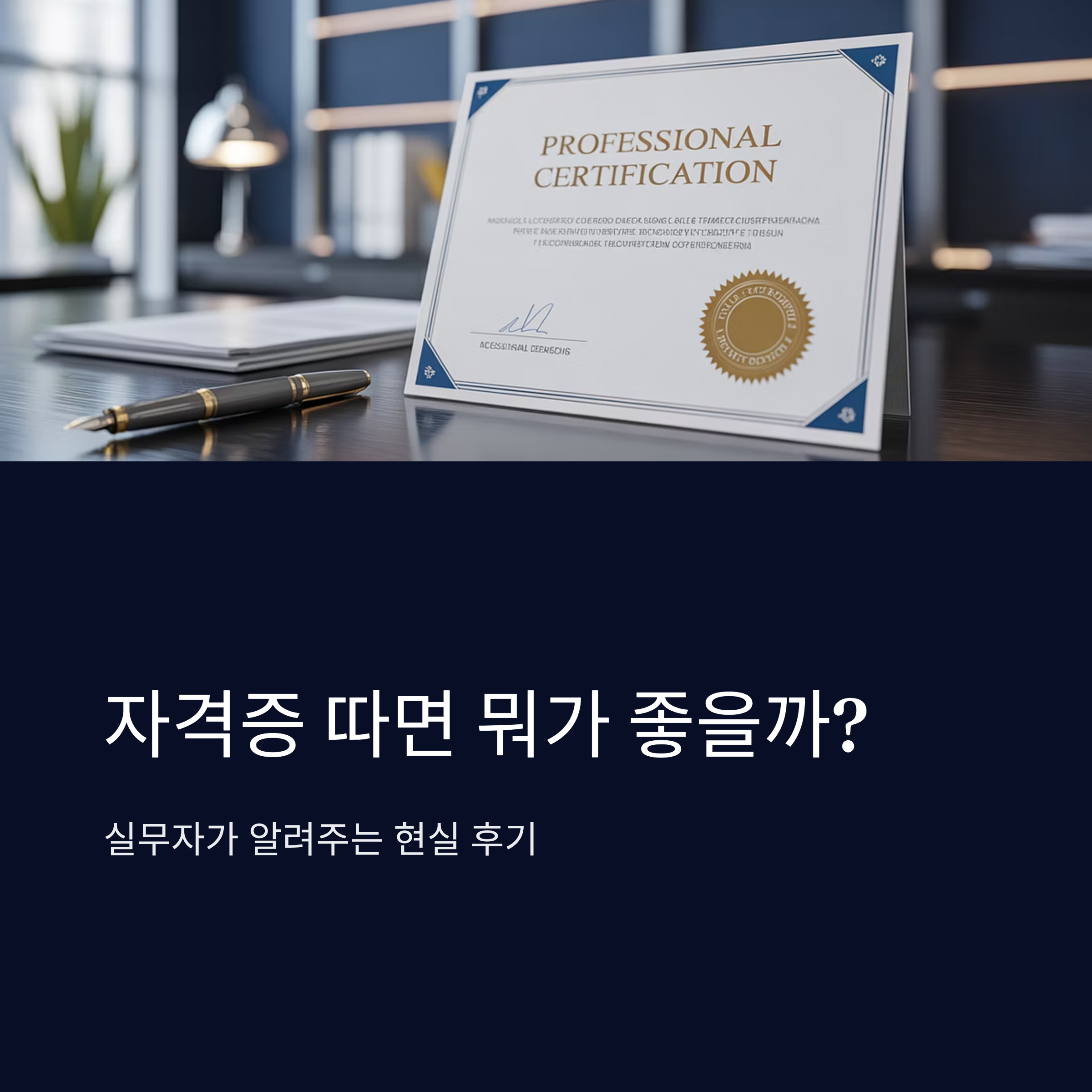 자격증 따면 뭐가 좋을까? 실무자가 알려주는 현실 후기