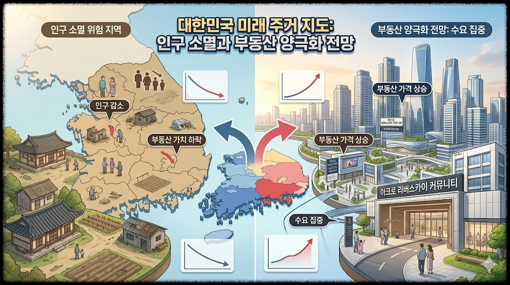 인구 소멸 위험 지역과 부동산 양극화 전망