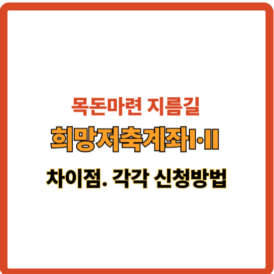 희망저축계좌Ⅰ·Ⅱ