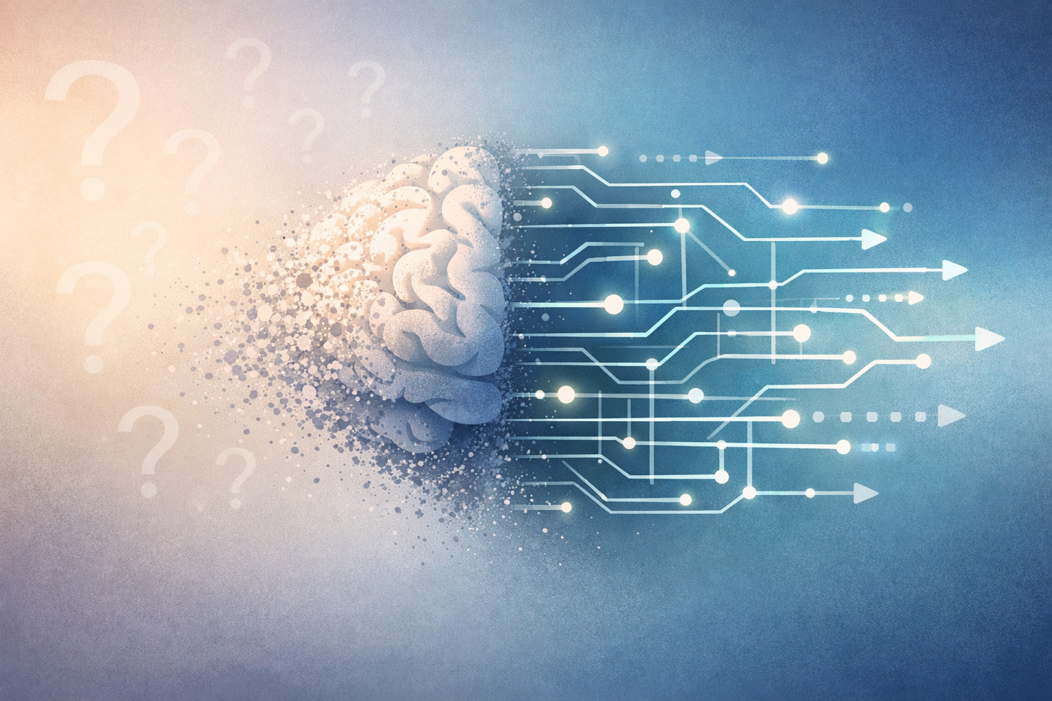 뇌 관련 추상 일러스트