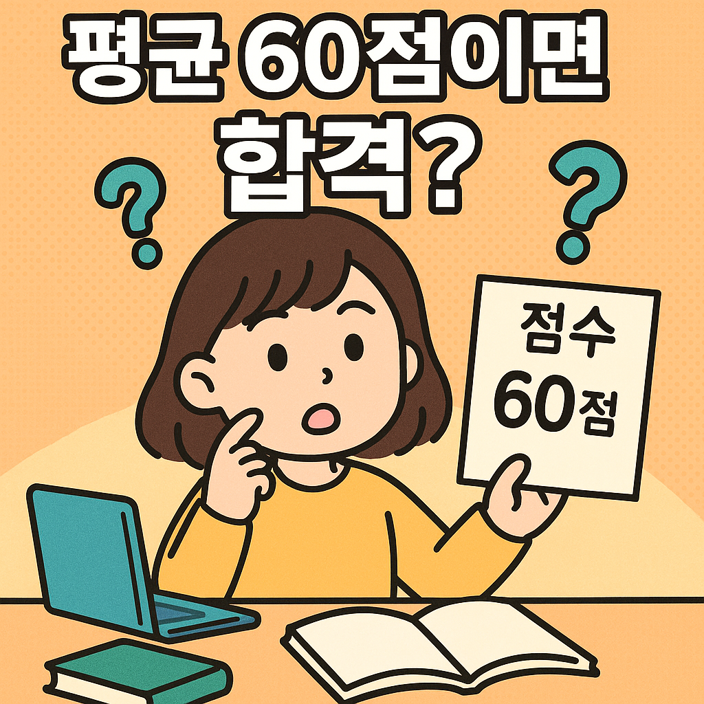 평균 60점이면 무조건 합격? 기준 정확히 알기