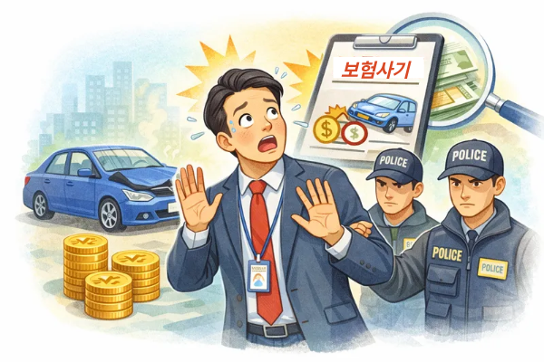 보험설계사 자동차보험 사기 적발 관련 이미지