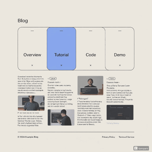 CSS 탭 UI 구현으로 체류 시간 2배 늘리기: 코드 한 줄 없이 콘텐츠를 탭으로 나누는 완전 가이드 참조 이미지