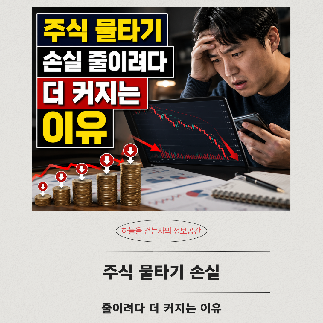 주식 물타기 손실 줄이려다 더 커지는 이유