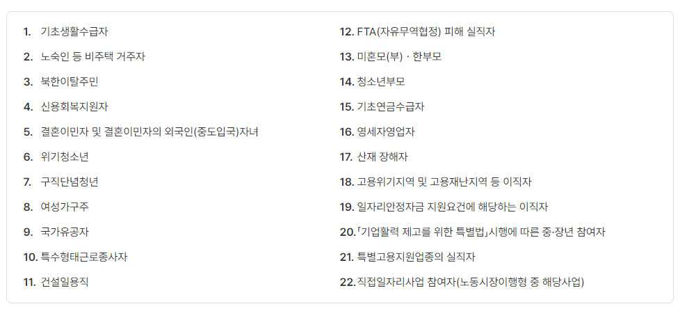 국민취업지원제도 특정계층