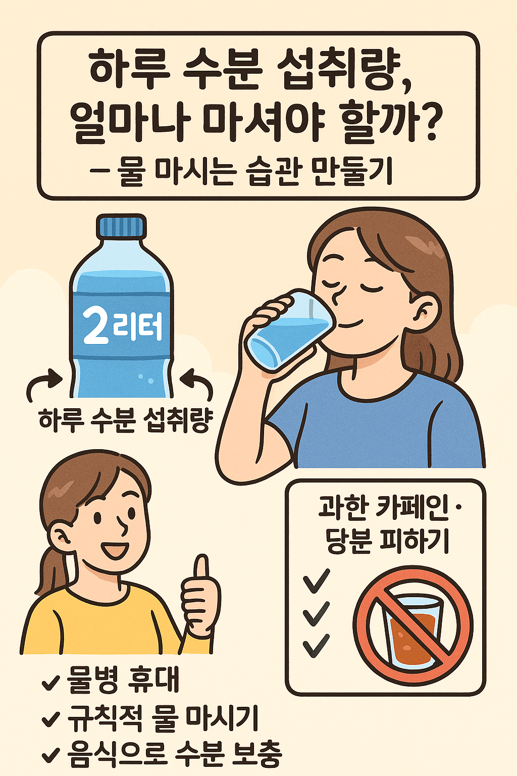 물 마시는 습관 만들기