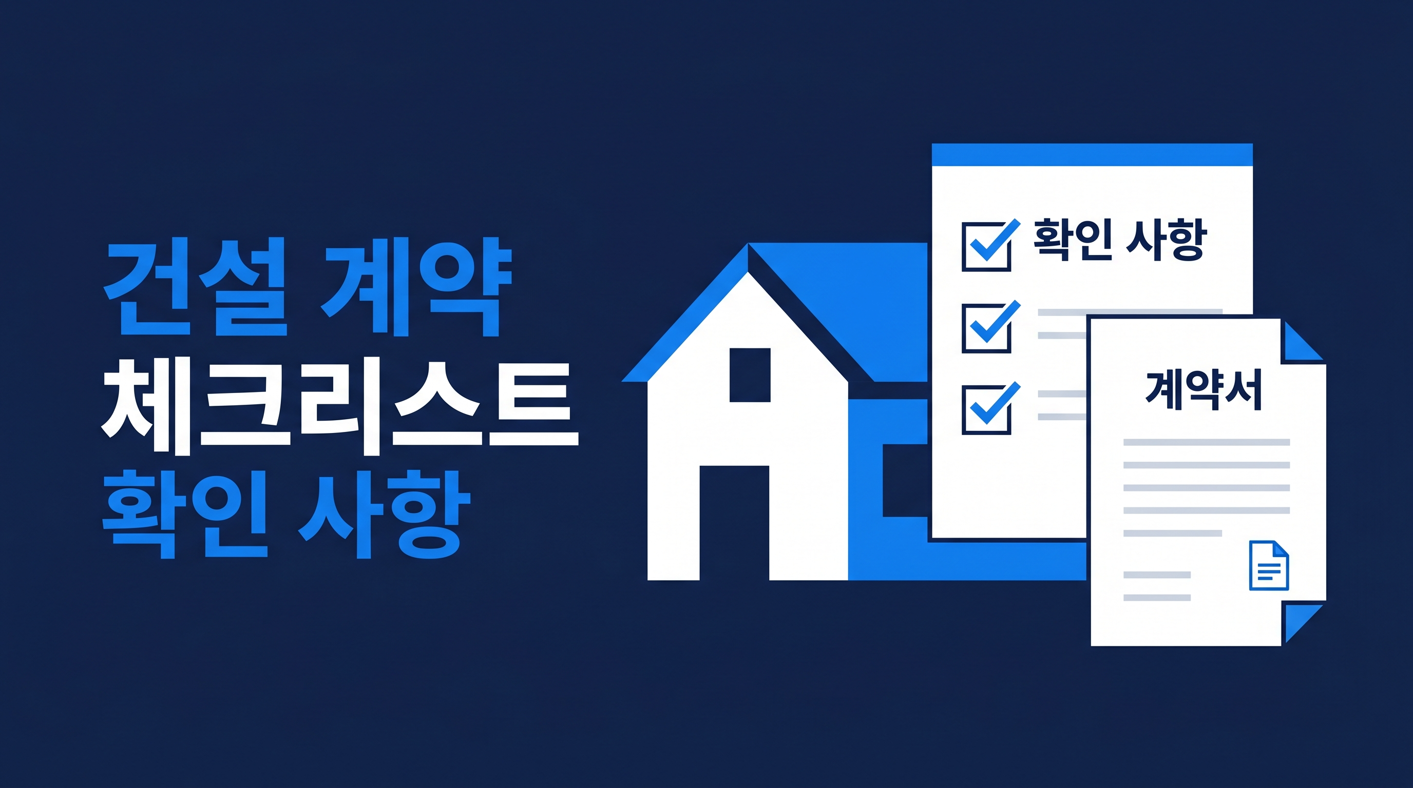 건설계약 체크리스트 확인사항