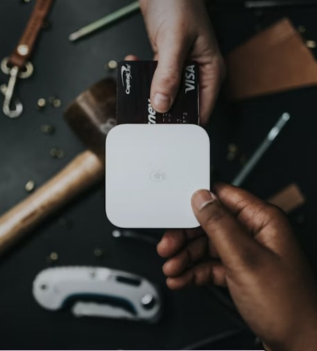 사람손 카드 카드기