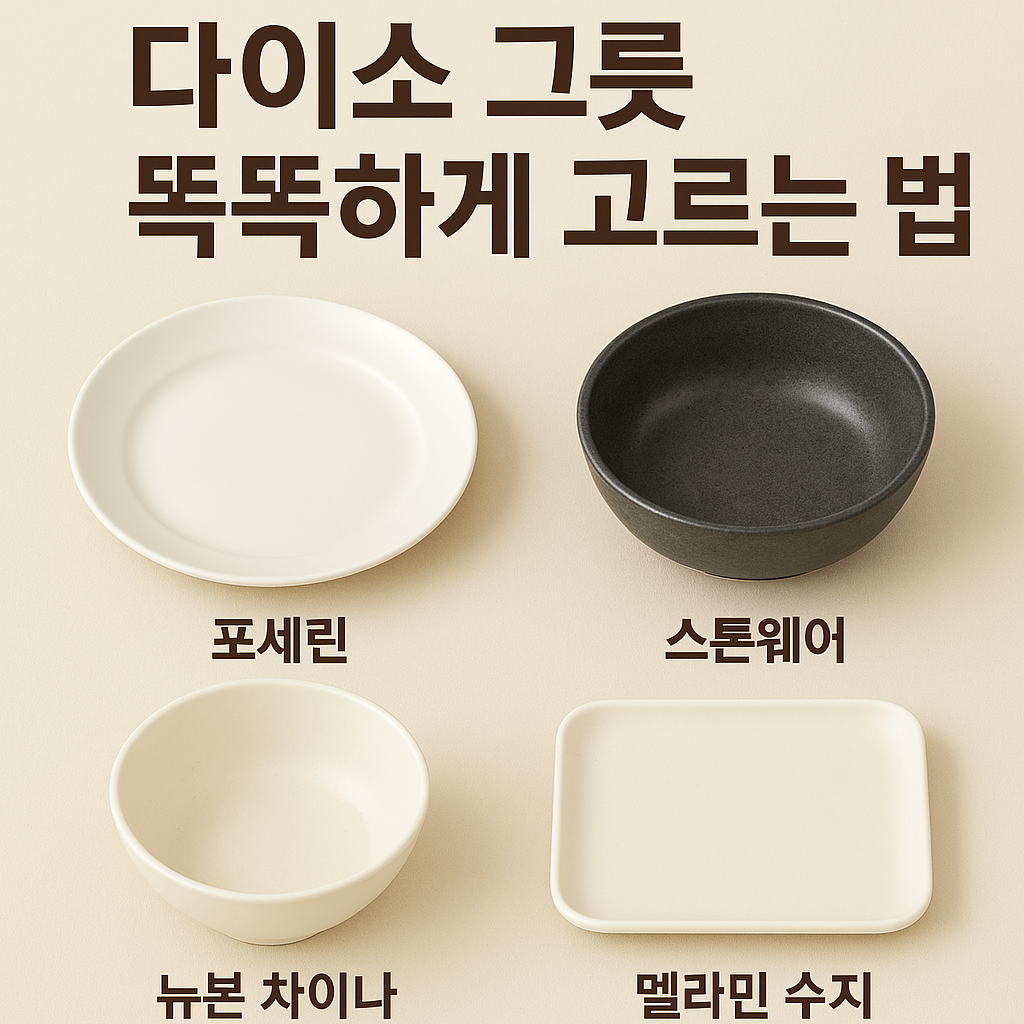 다이소 그릇 똑똑하게 고르는 법