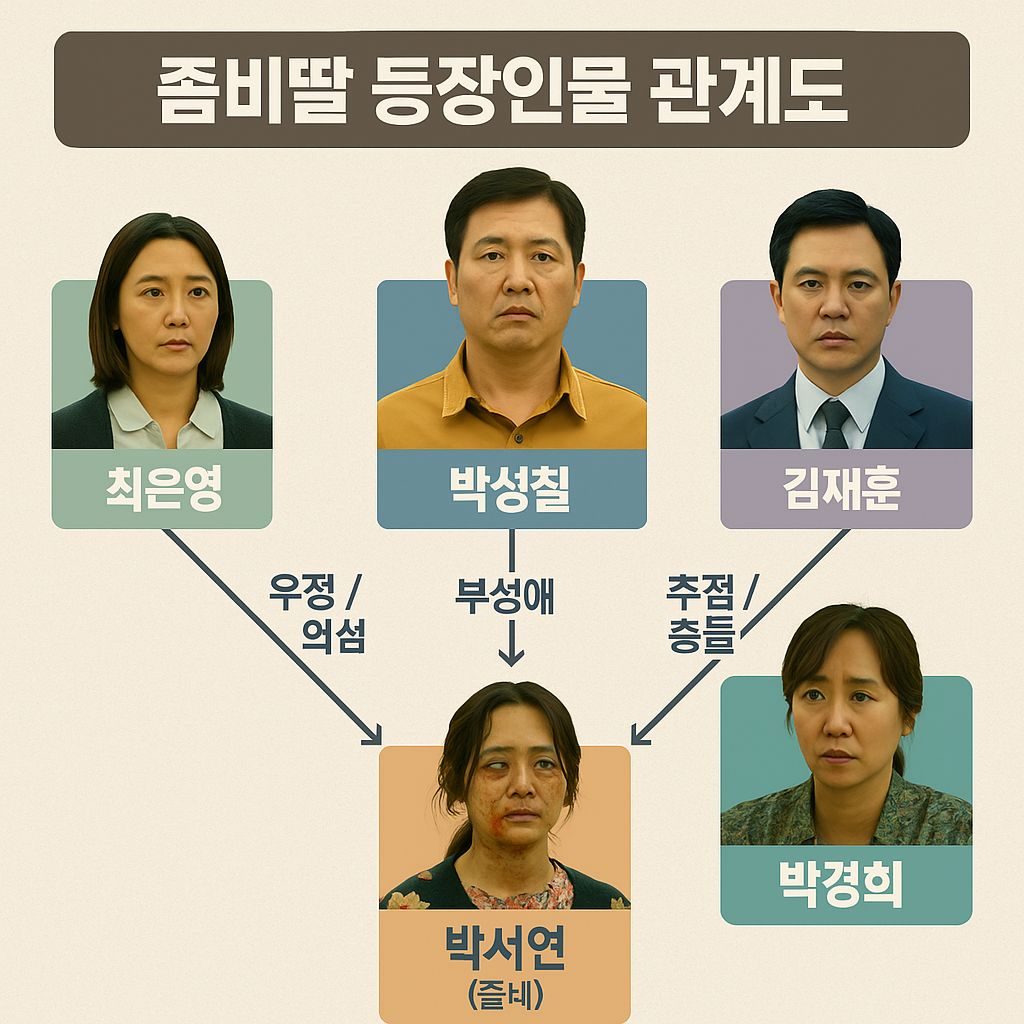 좀비딸 등장인물 관계