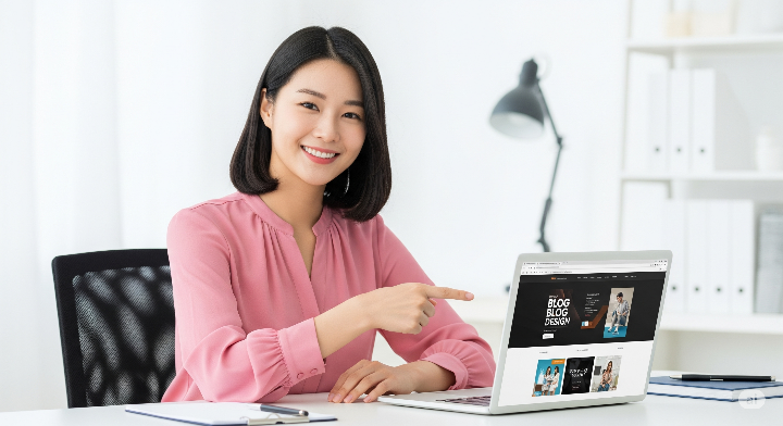 블로그 디자인의 중요성을 강조하는 블로거