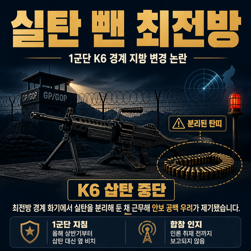 실탄 뺀 최전방