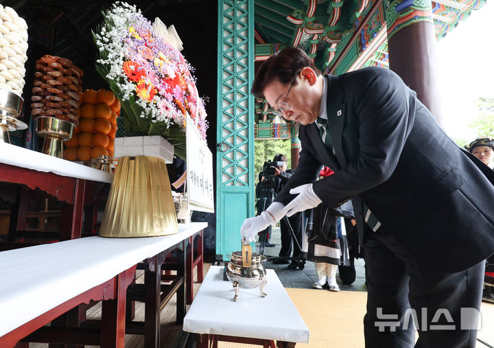 이재명 대통령 축사: 현충사 방문, 이순신 정신과 AI 기술 강국으로의 도약