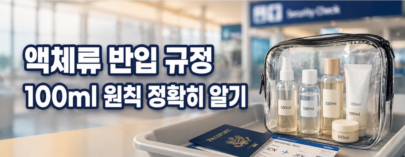 기내 반입 금지 물품 이것만 알면 됩니다 2026