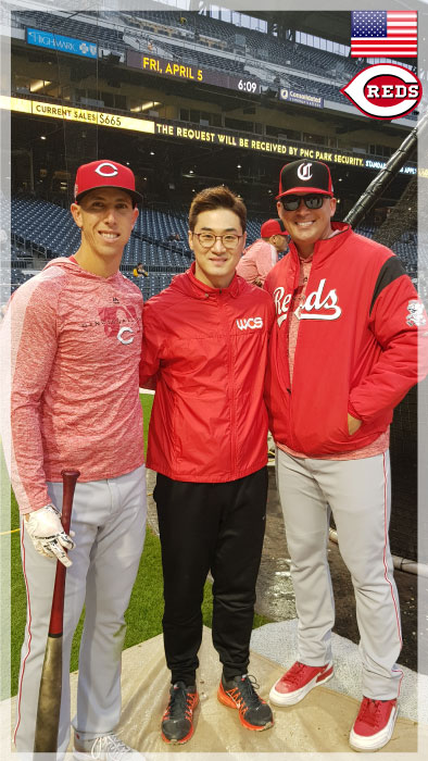 Michael Lorenzen for Cincinnati Reds of MLB in Pittsburgh&#44; the US