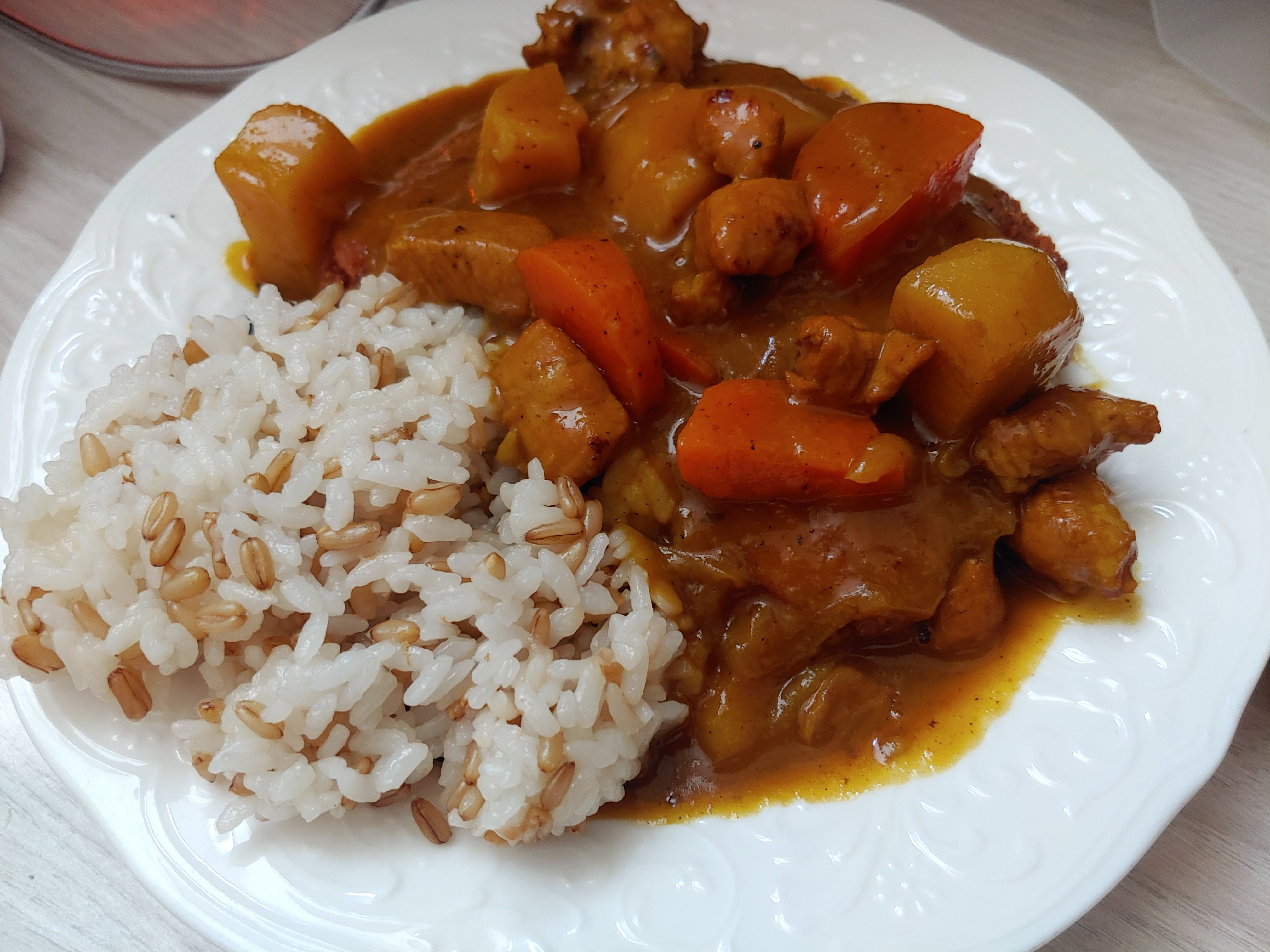 목살스테이크카레