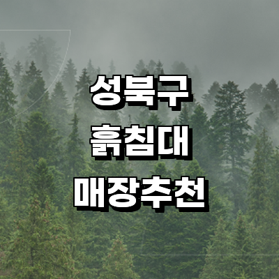 서울 성북구 흙침대