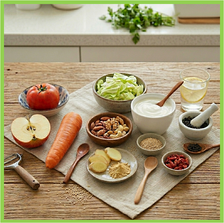 혈당과 LDL 콜레스테롤 잡는 식단 식재료 이미지